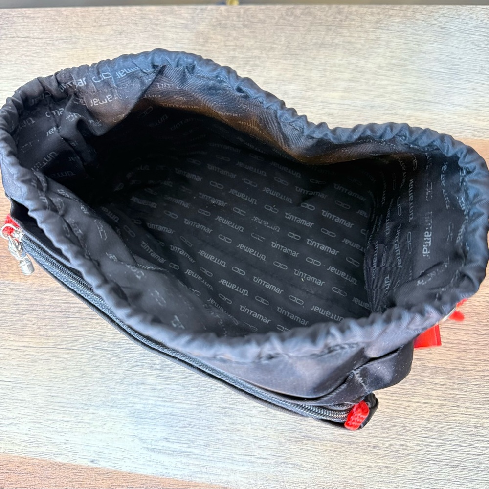 TINTAMER Black Toiletry Bag Pouch Drawstrings VIP Intelligent - Picture 10 of 15